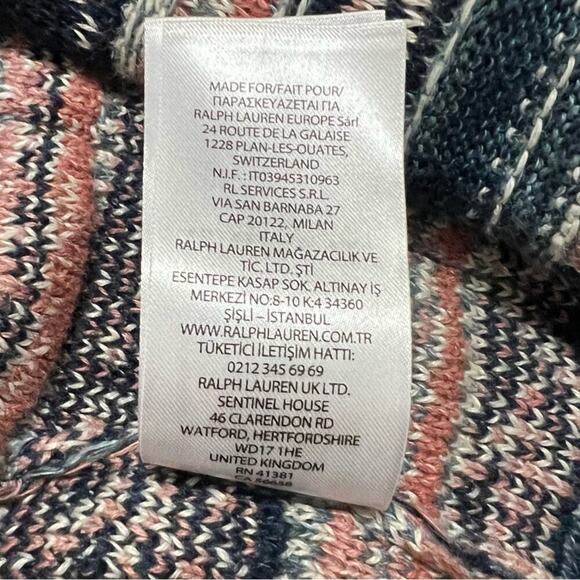 Lauren Ralph Lauren Aztec Southwest Print Style Belted Cardigan - Picture 15 of 16